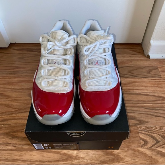 Nike Air Jordan 11 Retro Low Varsity Red (Cherry) 2016 Sneakers - Picture 4 of 8